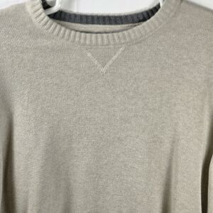 Vintage Eddie‎ Bauer Men's XXL Beige Cotton  Sweater